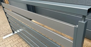 Профильный пролетный панельный забор под дерево - набор образцов