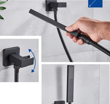 ZESTAW PODTYNKOWY DESZCZOWNICA 80x40 LED WODOSPAD