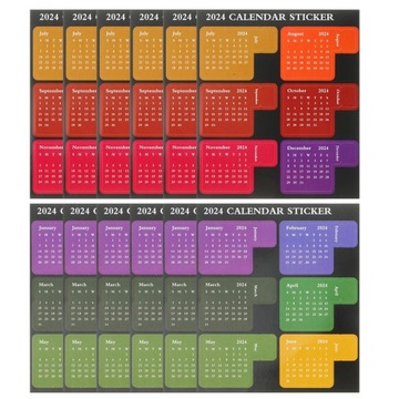 Блокноты индексные 2024 Ежемесячные самоклеящиеся
