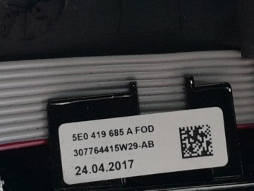 SKODA OCTAVIA III LIFT МНОГОФУНКЦИОНАЛЬНЫЙ РУЛЬ КОЖАНЫЙ 3V0419091L