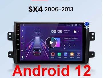 Radio SUZUKI SX4 FIAT SEDICI ANDROID 12 GPS WiFi