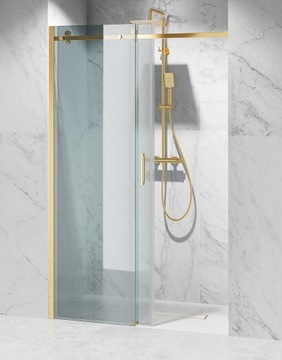 Золотая раздвижная дверь Liniger D20 Gold 105см