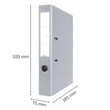 ОФИСНАЯ ПЕРЕПОДКА А4 75 ММ С СЕРОЙ ФУРНИТУРОЙ