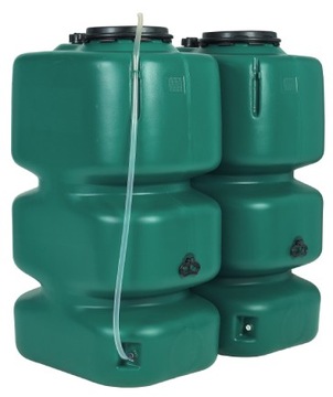 Резервуары для дождевой воды 2x1000л, комплект GARDEN