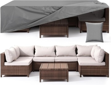 POKROWIEC NA MEBLE OGRODOWE WODOODPORNY 180x120x71 + TORBA