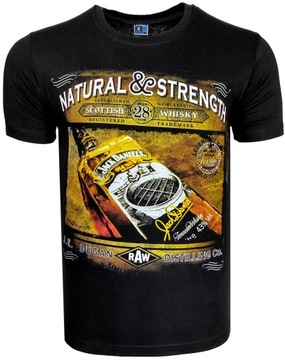 Koszulka męska t-shirt BUTELKA T1201 r. L