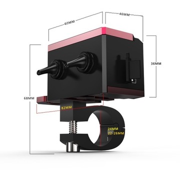 ВЫКЛЮЧАТЕЛЬ ДЛЯ МОТОЦИКЛА С ЗАРЯДНЫМ ВОЛЬТМЕТРОМ