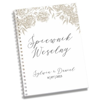 СВАДЕБНЫЙ песенник СВАДЬБА на спирали УЗОРЫ ЦВЕТА