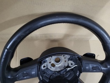 AUDI A6 C6 ŁOPATKI F1 KIEROWNICA SKÓRA MULTIFUNKCJ