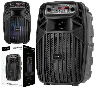 GŁOŚNIK BLUETOOTH PRZENOŚNY KRUGER&MATZ AUX USB FM BOX GŁOŚNY MOCNY