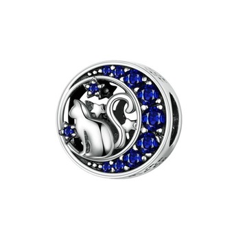 ZAWIESZKA CHARMS S925 Na Pandora kot na księżycu