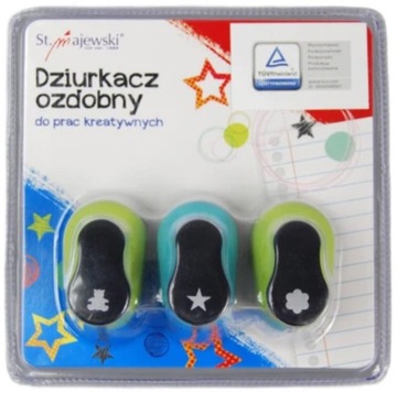 DZIURKACZ OZDOBNY MIX 3 SZTUKI MIŚ