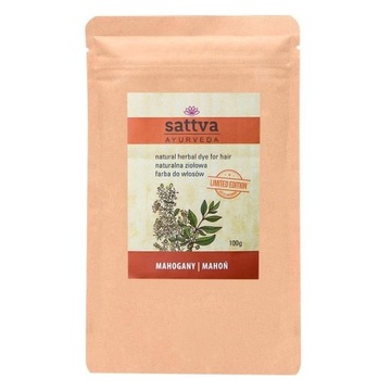 Sattva Henna Naturalna ziołowa farba do włosów Mahogany 100g
