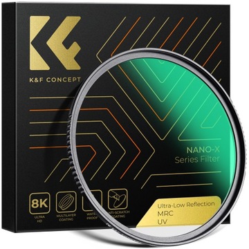 Filtr UV 77mm Ultra Low Reflection MRC NANO-X 8k PRO Slim K&F