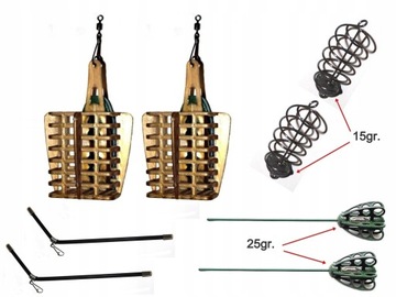 WĘDKA 450cm. + AKCESORIA NA GRUNT I NA ŻYWCA.
