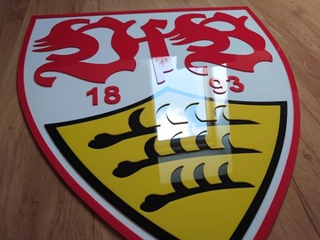 Herb VfB Stuttgart na ścianę do domu prezent na święta dla chłopaka męża