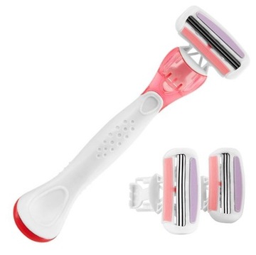 avon Damska maszynka do golenia + 2 ostrza, różowa