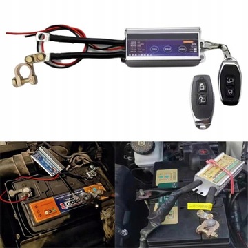 WYŁĄCZNIK PRĄDU HEBEL AKUMULATORA SAMOCHODOWEGO 12V 200A NA PILOTA 2x pilot
