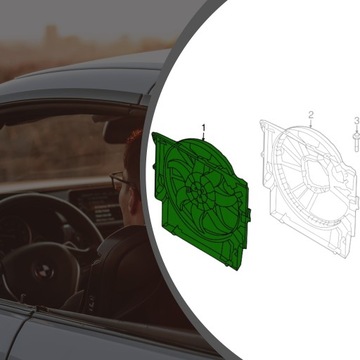 Вентилятор радиатора для BMW 3 F30 Lci F20 Lift F33 F36, мощный двигатель 400 Вт