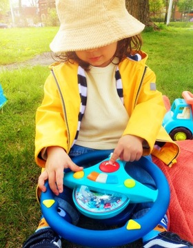 ИНТЕРАКТИВНЫЙ МУЗЫКАЛЬНЫЙ РУЛЬ B.TOYS ДЛЯ ДЕТСКОГО СВЕТОВОГО ЗВУКА LB1917