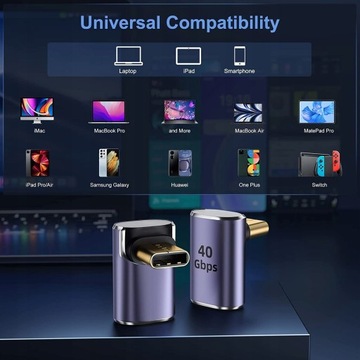 АДАПТЕР USB type-C USB-C — USB-C под углом 90 градусов ЧЕРНЫЙ ПРЕМИУМКОРД