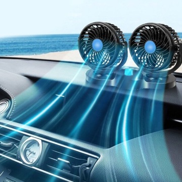 МОЩНЫЙ ВЕНТИЛЯТОР, ДВОЙНОЙ АВТОМОБИЛЬНЫЙ ВЕНТИЛЯТОР, 12 В