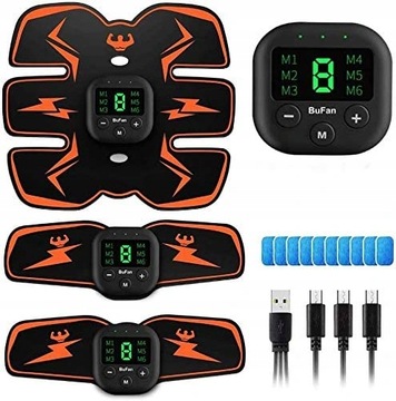 ELEKTROSTYMULATOR STYMULATOR MIĘŚNI BRZUCHA 3x EMS