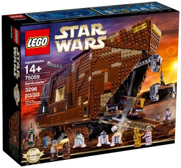 LEGO Star Wars 75059 Sandcrawler UCS Skywalker Owen C-3PO R2-D2 R5-D4