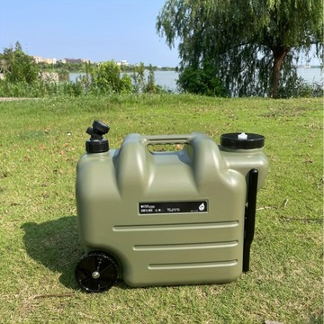 Wiadro na wodę o pojemności 7,4 galona/28 l z kółkami i drążkami, przenośne o dużej pojemności