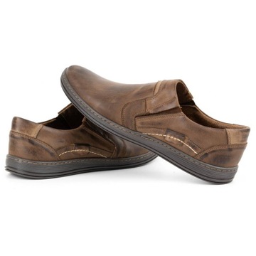 МУЖСКАЯ ПОВСЕДНЕВНАЯ ОБУВЬ 520MP ИЗ НАТУРАЛЬНОЙ КОЖИ C КОРИЧНЕВЫЙ 43