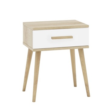 Elegancka Szafka nocna Sonoma + Biały