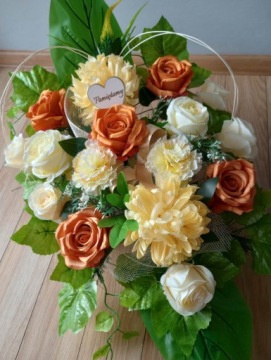 Головной убор для могильной кладбищенской композиции CHRYZANANTEMA