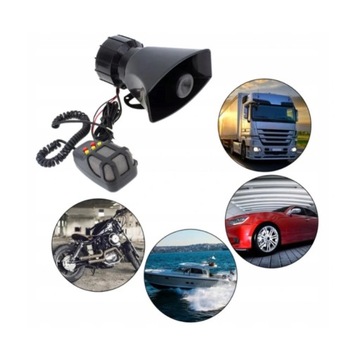 ДИНАМИЧЕСКАЯ СИГНАЛИЗАЦИЯ СИРЕНА СИГНАЛИЗАЦИЯ МЕГАФОН 7 ТОНОВ 100ВТ ПОЛИЦИЯ ОХРАНА