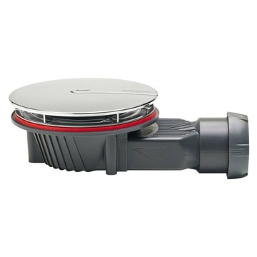 Syfon brodzikowy do brodzika odpływ czyszczony od góry 90mm grzybek chrom