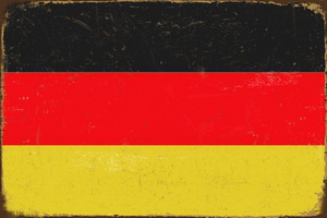 Tablica Ozdobna Blacha German Flag