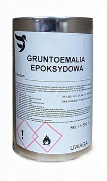 FARBA EPOKSYDOWA OKRĘTOWA 1L BIAŁA + utwardzacz