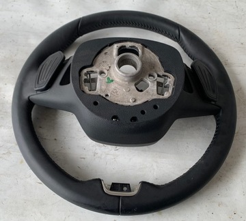 РУЛЕВОЕ КОЛЕСО SKODA OCTAVIA IV С ПОДОГРЕВОМ КОЖАНЫХ ЛЕЗВИЙ