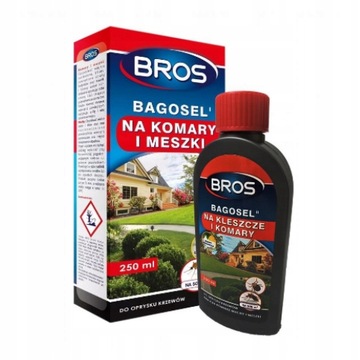 BROS BAGOSEL NA KOMARY I KLESZCZE PŁYN OPRYSK 250ML
