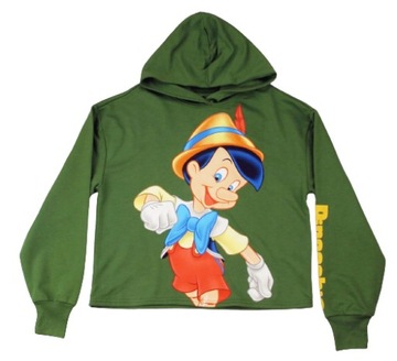 Disney PINOKIO Bluza z kapturem r. M Crop Top