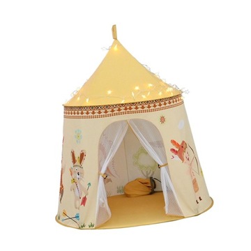 Детская игровая палатка Креативная игровая палатка-замок Дети играют с теплым светом