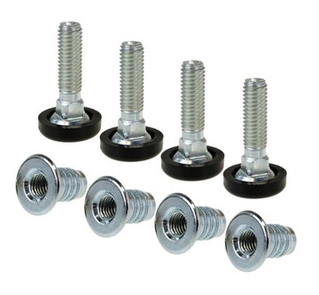Nóżka do mebli regulator stopka z mufą, M8 x 35 mm
