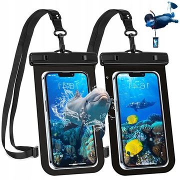 ETUI WODOODPORNE POKROWIEC NA TELEFON BASEN 2 SZT