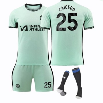 Komplet koszulek piłkarskich Chelsea FC away Nr 25 CAICEDO