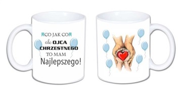 Kubek podziękowanie dla Ojca Chrzestnego, z okazji Chrztu, Komunii ŚWIĘTEJ.