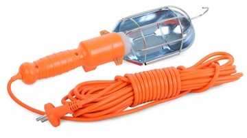 Lampa PROSTA ORANGE warsztat garaż z kablem 10m 230V + hak