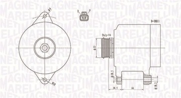 ALTERNÁTOR MAGNETI MARELLI 063731409010