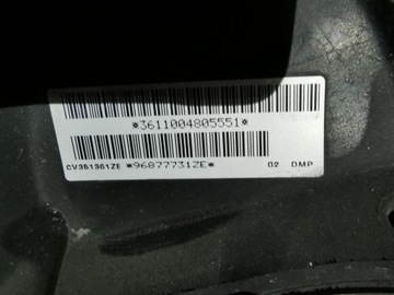 PEUGEOT 3008 I T84 КОЖАНЫЙ РУЛЬ 96877731ZE