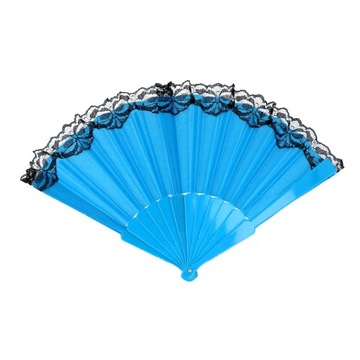 ВЕЕР С КРУЖЕВОМ, СЛОЖЕННЫЙ ДЛЯ ЖАРКОГО ЛЕТА, ДЕКОРАТИВНЫЕ ИСПАНСКИЕ УЗОРЫ, ЦВЕТЫ