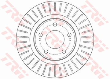 ПЕРЕДНИЕ ДИСКИ TRW + КОЛОДКИ MITSUBISHI OUTLANDER