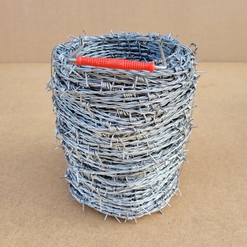 Проволока колючая стальная оцинкованная диаметром 1,7 мм, 250 м.